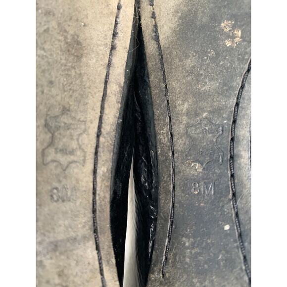 Tory Burch Womens Ballet Flats size 8 M Black Patent Leather Gold Caroline - Picture 8 of 8